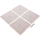 Drain Grate, 4-12" Sq, w/ 24" Sq Frame, Anit Entrap, White : 24101