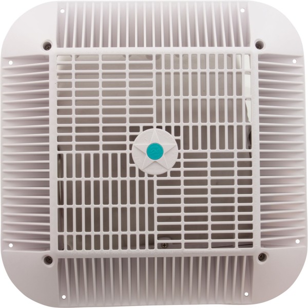 Main Drain Grate, Aquastar Retro Wav, 12" x 12" Square, Wht : 1216101