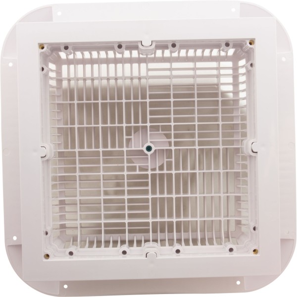 Main Drain Grate, Aquastar Retro Wav, 12" x 12" Square, Wht : 1216101