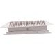 Main Drain Grate, Aquastar Retro Wav, 12" x 12" Square, Wht : 1216101