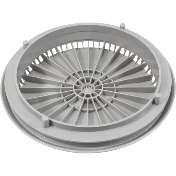 Cover, Aquastar, 10" Round, Gray, w/ Frame : 10AVR103