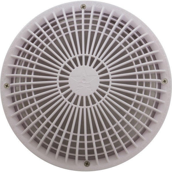 Cover, Aquastar MoFlo, 10" Round, w/Frame, White : 10MF101