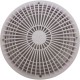 Cover, Aquastar MoFlo, 10" Round, w/Frame, White : 10MF101