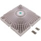 Main Drain Cover, AquaStar, Retro MoFlow, 9" x 9", Square, White : R9MF101