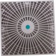 Main Drain Cover, AquaStar, Retro MoFlow, 9" x 9", Square, White : R9MF101