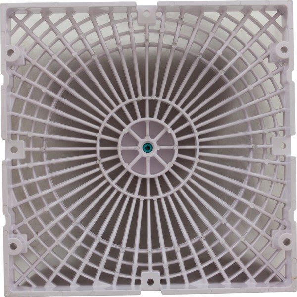 Main Drain Cover, AquaStar, Retro MoFlow, 9" x 9", Square, White : R9MF101