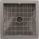 Main Drain Cover, Aquastar Wave, 12" Square, w/Fr, Lt Gry, VGB : WAV12WR103