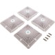Drain Cover, Aquastar Star, 18" Square (4x9) , w/Risers, Wht, VGB : P18NF101