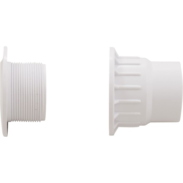 Fiberglass Pool Wallfitting, W/Nut, White, No Gasket : 25523-500-000
