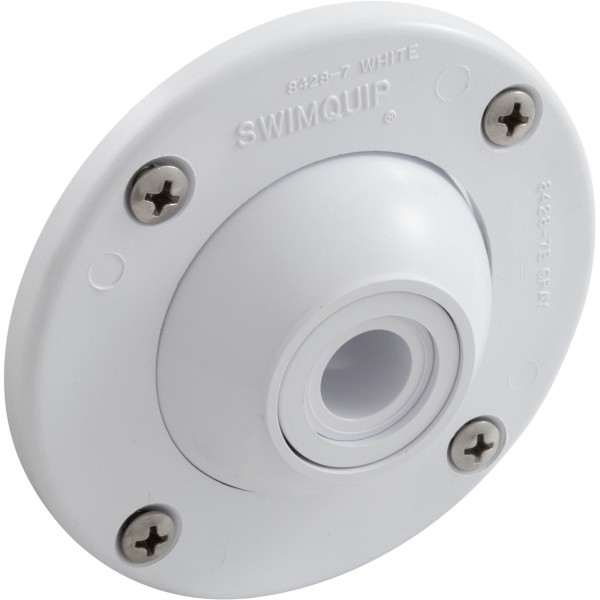 Eyeball Inlet, Pentair, 1-1/4", Gunite, White : 08428-0001