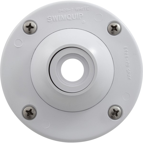 Eyeball Inlet, Pentair, 1-1/4", Gunite, White : 08428-0001