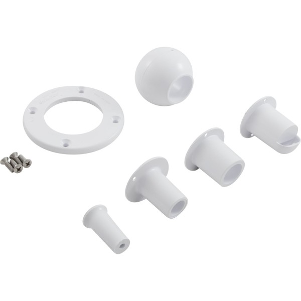 Eyeball Inlet, Pentair, 1-1/4", Gunite, White : 08428-0001