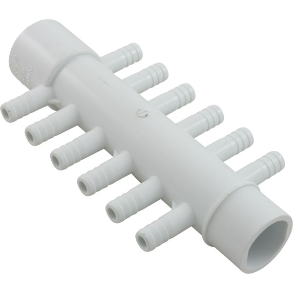 Manifold, 3/8" Barb, 12 Port, 1" Slip x 1" Spigot : 672-0410