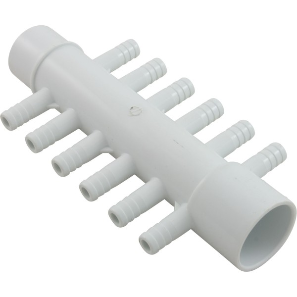 Manifold, 3/8" Barb, 12 Port, 1" Slip x 1" Spigot : 672-0410