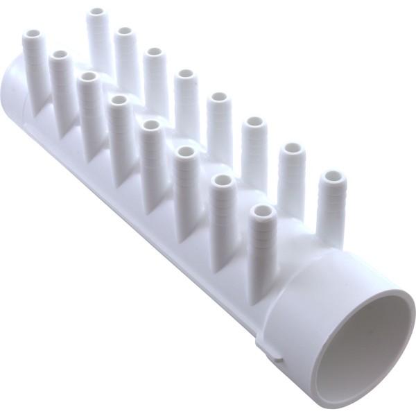Manifold, 3/8" Barb, 16 Port, 1-1/2" Slip x 1-1/2" Spigot : 53015500