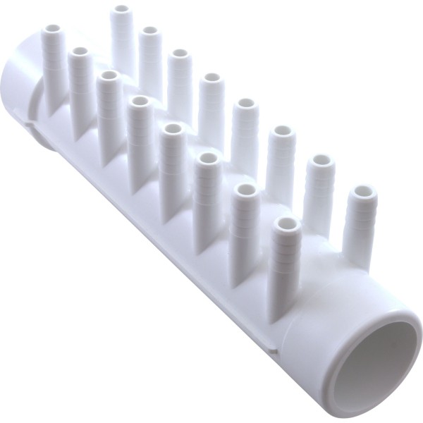 Manifold, 3/8" Barb, 16 Port, 1-1/2" Slip x 1-1/2" Spigot : 53015500