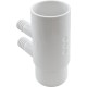Manifold, 3/4" Barb, 4 port, Flow Thru, 2" Slip x 2" Spigot : WM2XSP-4