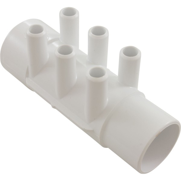 Manifold, 3/4" Smooth Barb, 6 Port, 2" Slip x 2" Spigot : 672-4940