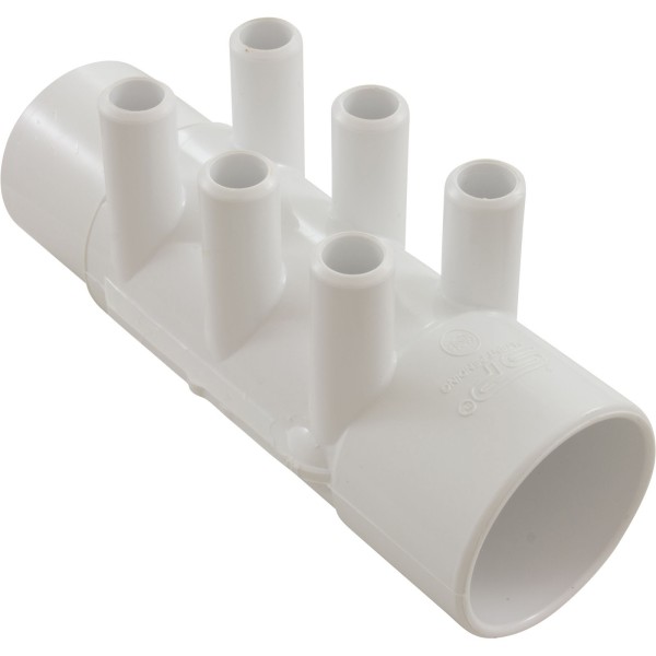 Manifold, 3/4" Smooth Barb, 6 Port, 2" Slip x 2" Spigot : 672-4940