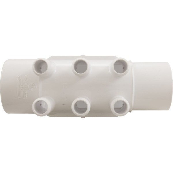 Manifold, 3/4" Smooth Barb, 6 Port, 2" Slip x 2" Spigot : 672-4940