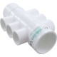 Manifold, 1"s, 6 Port, Flow Thru, 1-1/2"s/2"spg x 2"s : 672-4550