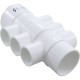 Manifold, 1"s, 6 Port, Flow Thru, 1-1/2"s/2"spg x 2"s : 672-4550