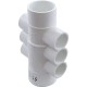 Manifold, 1"s, 6 Port, Flow Thru, 1-1/2"s/2"spg x 2"s : 672-4550
