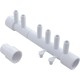 Manifold, 3/8"b, 6 Port, Flow Thru, 1/2"s x 1"spg : 672-4690
