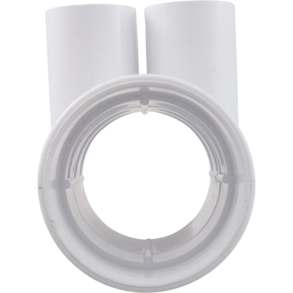 Manifold, 3/4" Slip, 6 Port, Flow Thru, 2" Slip x 2" Slip : 672-4270