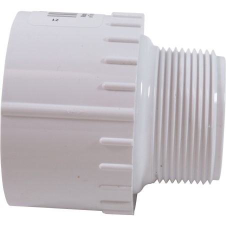 Adapter, Dura, 1-1/2" Male Pipe Thread x 2" Slip : 436-213