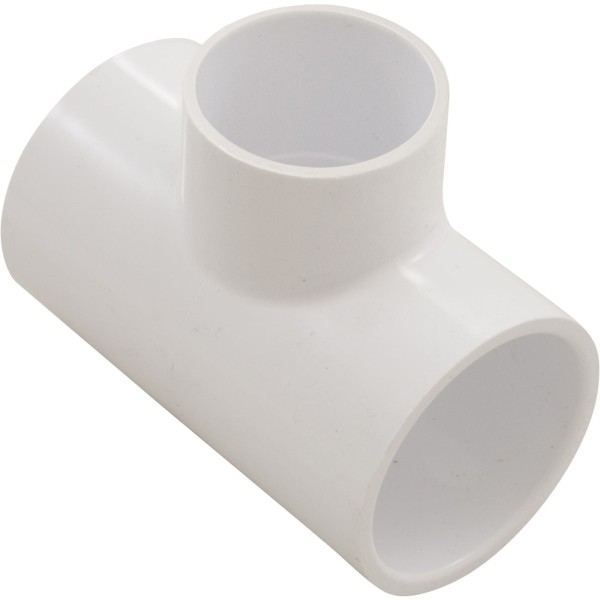 Tee, Reducer, Lasco, 2"s x 2"s x 1-1/2"s, PVC, White : 401-251