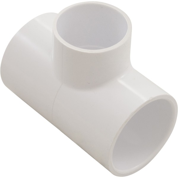 Tee, Reducer, Lasco, 2"s x 2"s x 1-1/2"s, PVC, White : 401-251