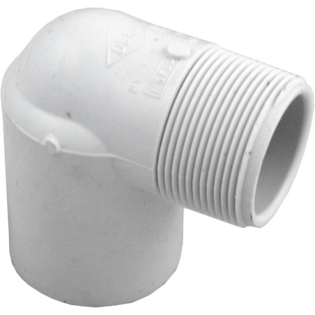 90 Elbow, 1-1/2" Slip x 1-1/2" Male Pipe Thread : 410-015