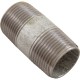 Nipple, Galvanized, 2" x 3/4" Male Pipe Thread : ZNG042