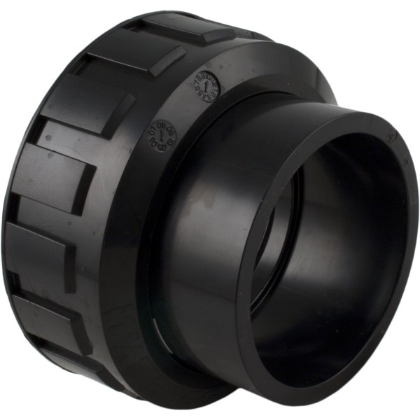 Union Adapter, Waterco, 3" Female Buttress Thread x 3" Slip : 634080BLK