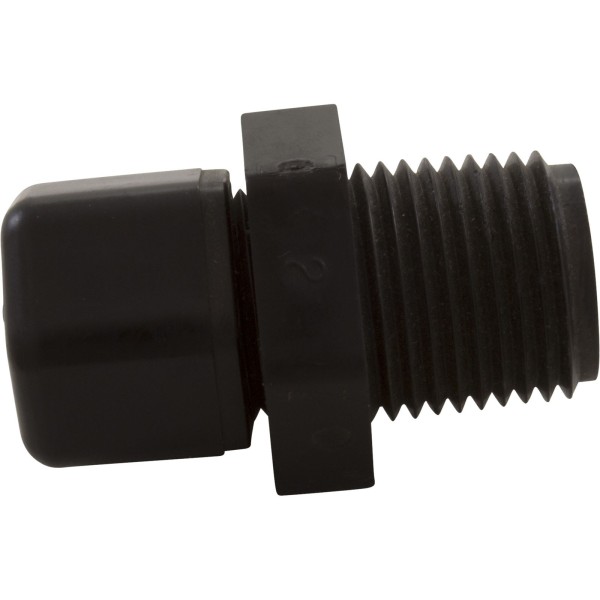 Tube Connecter, Aquasol Controllers, 1/2" MNPT x 3/8" Tube : F215