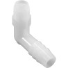 Barb Adapter, 3/8"b x 1/8"mpt, 90 Degree, Nylon : 63197