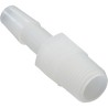 Barb Adapter, 1/4"b x 1/8"mpt, Kynar : 64794