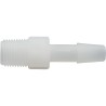 Barb Adapter, 1/4"b x 1/8"mpt, Kynar : 64794