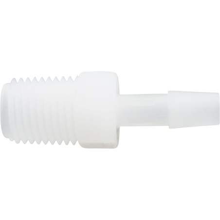 Barb Adapter, 1/4"b x 1/4"mpt, Kynar : 64833