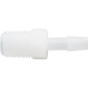 Barb Adapter, 1/4"b x 1/4"mpt, Kynar : 64833