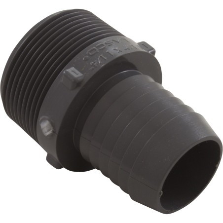 Barb Adapter, Lasco, 1-1/2"mpt x 1-1/4"b, PVC : 1436212