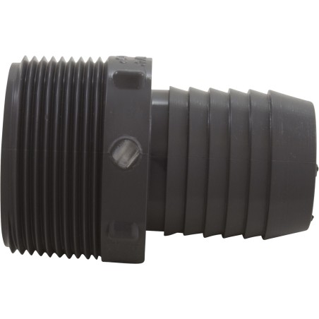 Barb Adapter, Lasco, 1-1/2"mpt x 1-1/4"b, PVC : 1436212