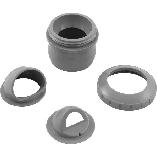 Inlet Fitting, Infusion Venturi, 2" Insider, Glueless, LtGry : VRFSAS2LG