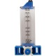 Flowmeter, Rola-Chem Vertical Mount, 1-1/2" PVC, 25-60 GPM : 570341V