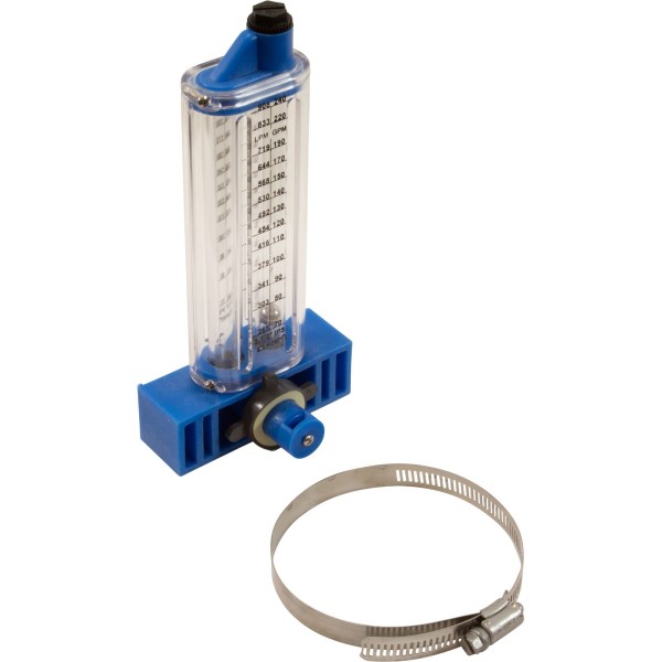 Flowmeter, Rola-Chem Vertical Mount, 2-1/2" PVC, 60-240 GPM : 570361V