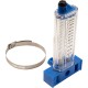 Flowmeter, Rola-Chem Vertical Mount, 2-1/2" PVC, 60-240 GPM : 570361V