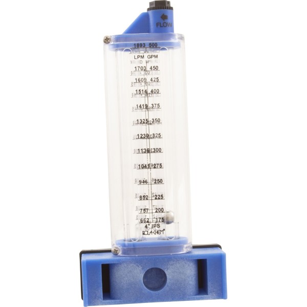 Flowmeter, Rola-Chem Side Mount, 4" PVC, 125-500 GPM : 570381S
