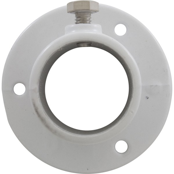Deck Flange, Perma Cast, For Ladder, 1-1/2", White/Aluminum : PF-2115-L