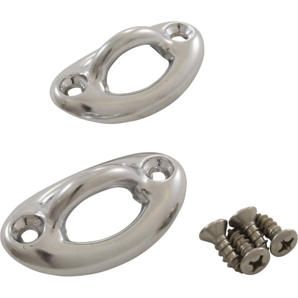 Rope Eye, 2 Pack, Perma Cast, 2" Coping Mount, Oval : PI-70